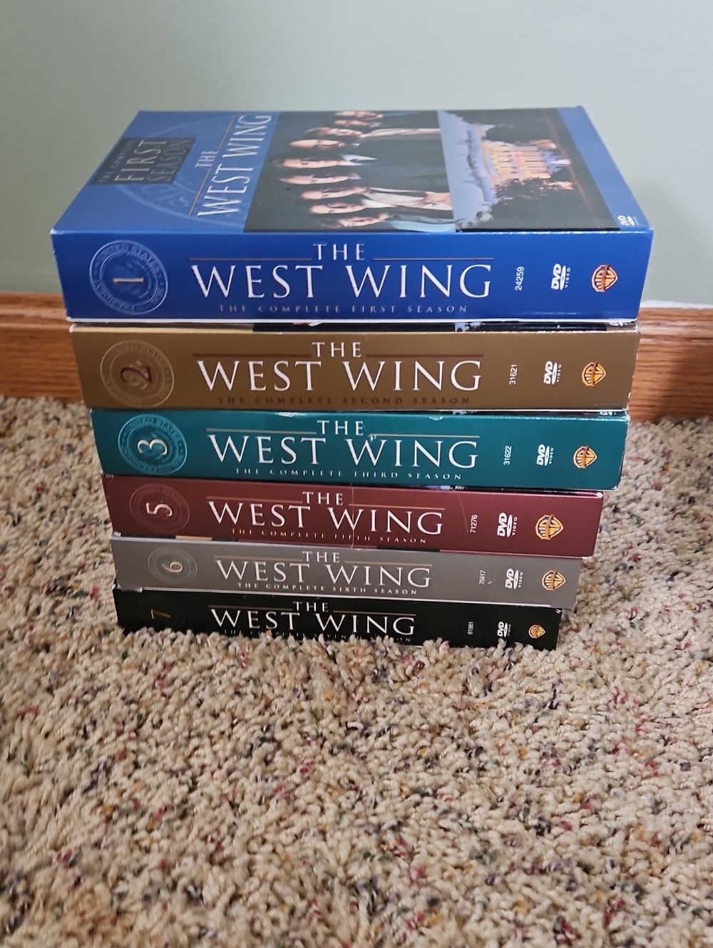 Warner Bros. The West Wing DVD Box Set - Blue, Gold, Teal, Maroon, Silver, Black